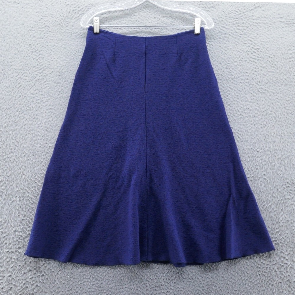 Cabi 3097 Womens Royal Blue Textured Matelasse ALine Skirt Size 4 High Waist
